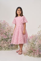 Pink Bow Prom Dress