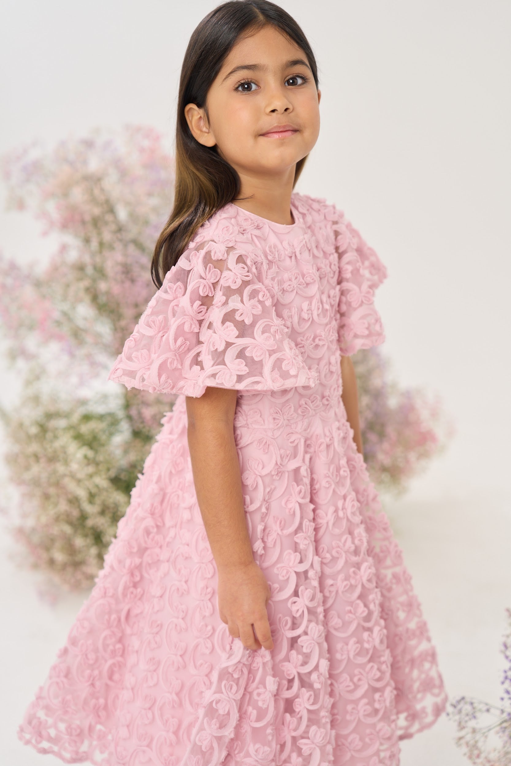 Pink Bow Prom Dress